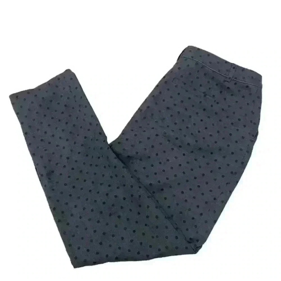 Boden Women’s Size 6L Gray Polkadot Wool Crop Slim Pants Career Straight‎ Leg - Picture 1 of 15
